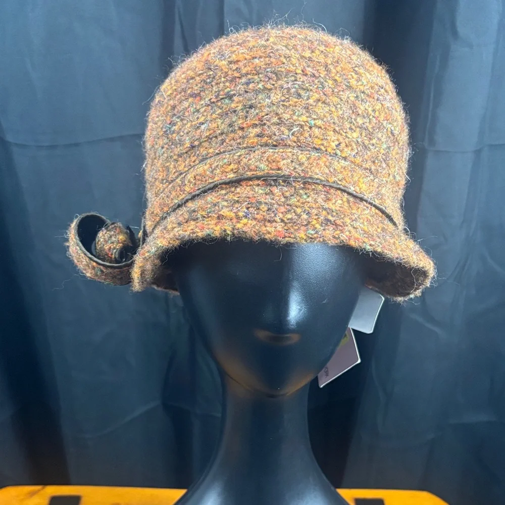 Betmar Multicolor Tweed Cloche Hat